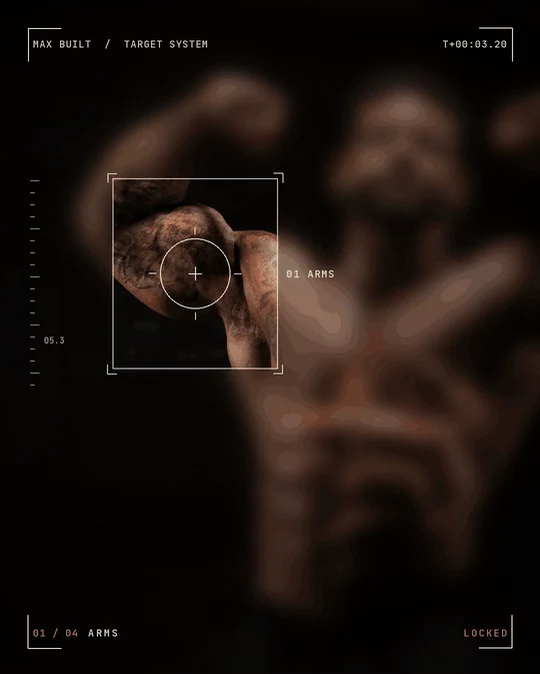 Frame from the MAX BUILT lock-on social video